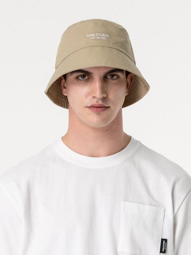 Cotton Washed Bucket Hat [Beige] - GOALSTUDIO - Modalova