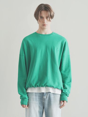 Logo Sweatshirt _ Green - WAAR FOR MEN - Modalova