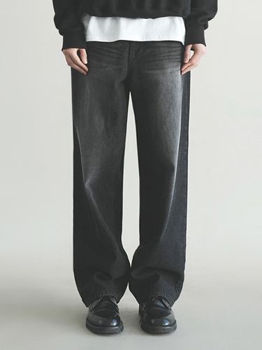 Short/Long] Brushed Wide Denim Pants _ - WAAR FOR MEN - Modalova