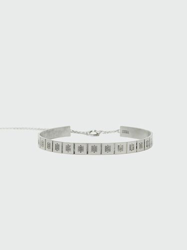 WIA Logo Chocker Necklace - Silver - EENK - Modalova