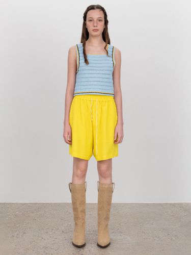 Via Cona Banding Shorts_Yellow - VIA PLAIN - Modalova