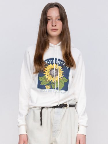 Via Sunflower Hoodie_White - VIA PLAIN - Modalova