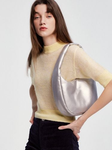 Padded Hobo Bag Medium_Silver - ARER - Modalova