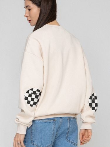 Elbow Checker Board Dot Smile Sweatshirt - GRAVER - Modalova