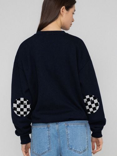 Elbow Checker Dot Smile Sweatshirt - GRAVER - Modalova