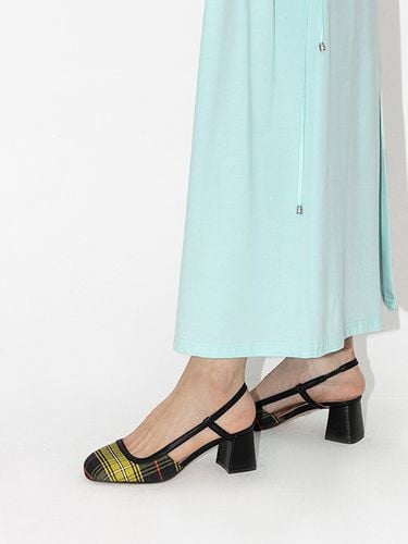 Dacquose Slingback Pumps_Lime Chequer - CHAUSSURE LAPIN - Modalova