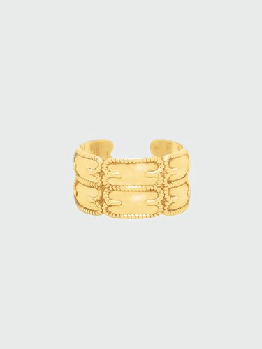 WOLD Double-Band Logo Ring - Gold - EENK - Modalova