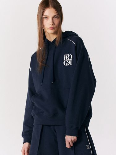 Classic Symbol Panel Hoodie _ Navy - ROCCI ROCCI - Modalova