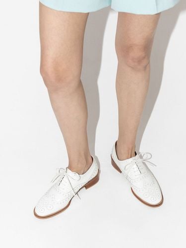 Proja Lace-Up Oxford Loafers_White Patent - CHAUSSURE LAPIN - Modalova