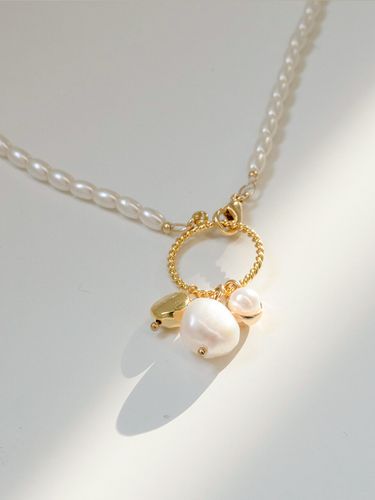 Mixed Pearl Necklace - Primaute - Modalova