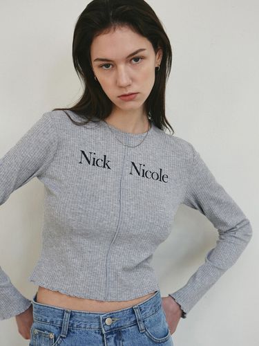 Nicole Signature Slim Sweater_Gray - NICK&NICOLE - Modalova