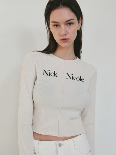 Nicole Signature Slim Sweater_Cream - NICK&NICOLE - Modalova