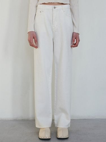 Essential Slit Cotton Pants_White - NICK&NICOLE - Modalova