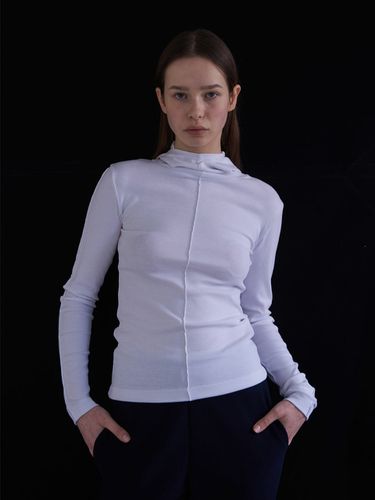 Hoodie Line Top_White - 38comeoncommon - Modalova