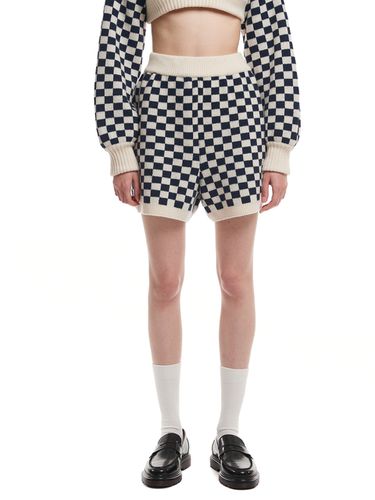 Check Knit Shorts (White Black) - Trunk Project - Modalova