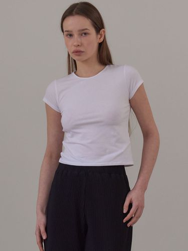 Cap Sleeve T-Shirts_White - 38comeoncommon - Modalova