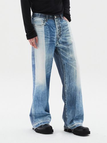 Asymmetric Wide Digital Denim Pants - DNSR - Modalova