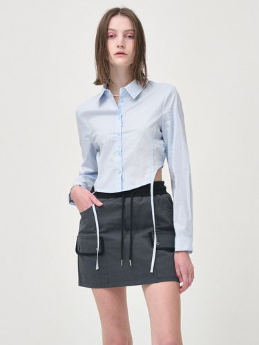 Side Shirring Slim Shirt - ETMON - Modalova