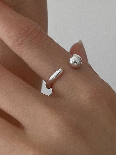 Silver 925 Luna Ring - byweekend - Modalova