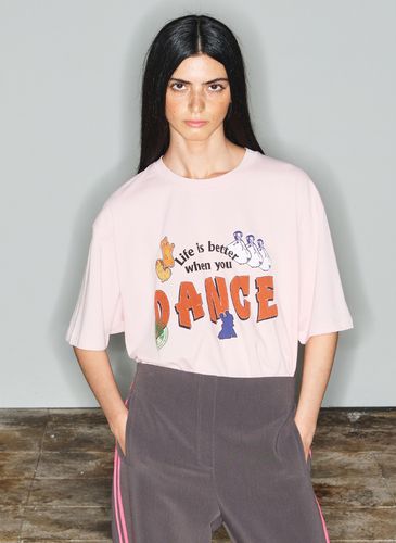 Dance Cartoon T-Shirt_Pink - OPEN YY - Modalova