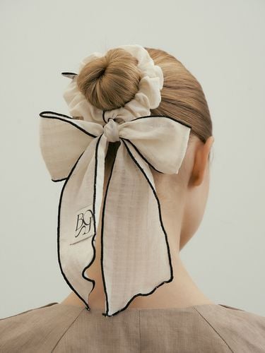 Ribbon Cotton Hair Scarf_2 Color - BB’DE SOLI’DE - Modalova