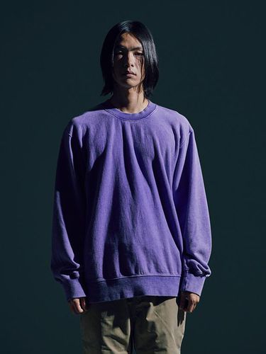 Pigment Dyeing Sweatshirt [Purple] - Slowpoke - Modalova