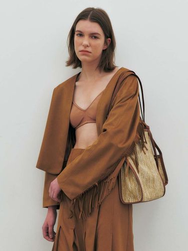 Faux Suede Jacket (Tan) - MAISONMARAIS - Modalova