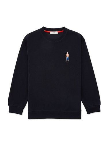 Oversized Artist Knit Top (Navy) - STCO - Modalova