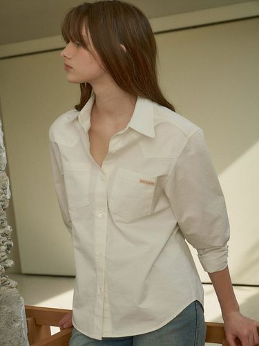 Western White Shirt_White - Siyazu - Modalova