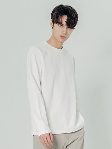 Basic Crew Neck T-Shirt _ White - ADHOC - Modalova