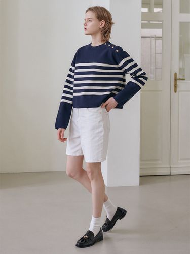 Stripe Crop Pullover_2 Colors - NILBY P - Modalova