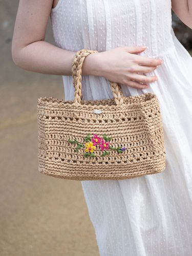 No 147 Daisy Raffia Big Tote Bag - Slowslowly - Modalova