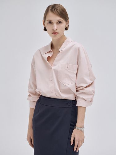 Basic Roomy Shirt_Pink - NILBY P - Modalova