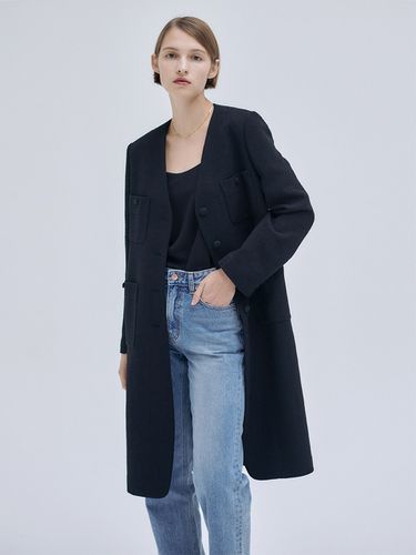 Spring Tweed Coat_Black - NILBY P - Modalova