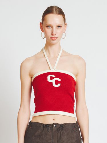 String Knit Tank Top_Red - CRANK - Modalova