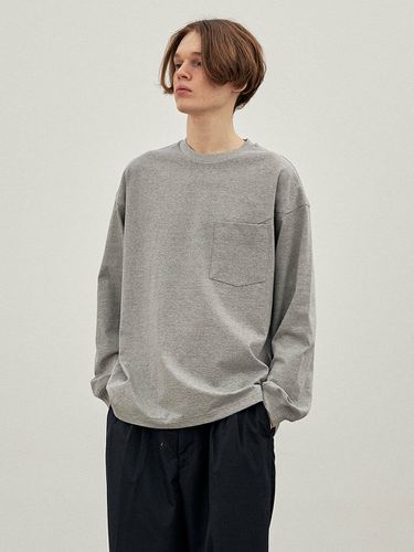 Habit Long Sleeve T-shirt [Gray] - endoor - Modalova