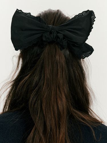 Lace Scrunchie_2 Colors - BEMUSE MANSION - Modalova