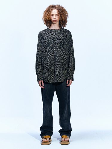 Leaf Embroidery Collarless Shirt () - ADSB ANDERSSON BELL for MEN - Modalova