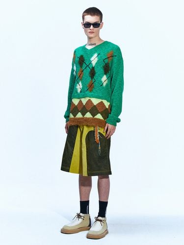 Argyle Layered V-Neck Sweater () - ADSB ANDERSSON BELL for MEN - Modalova