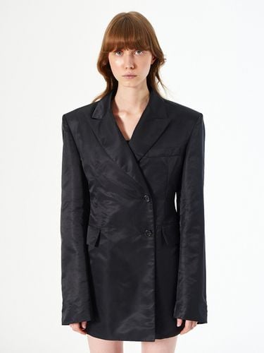 Nylon Slim Waist Jacket_Black - DIAGONAL - Modalova