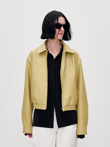 Zipped Work Bomber Jacket _Bisque Yellow - RE RHEE - Modalova