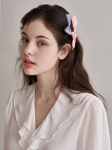 Dear Bow Hair Pin Set - Jean Paul Clarisse - Modalova