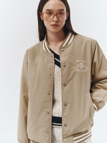 Varsity Jacket_Beige - Dunst for WOMEN - Modalova