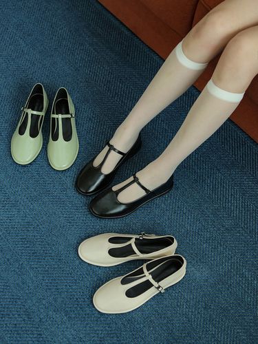 T Strap Flats_3colors - fri fla - Modalova