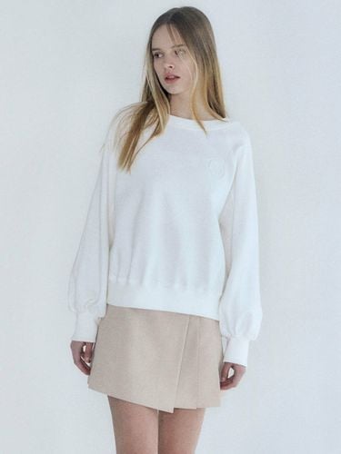 Boat-neck Volume Sweatshirt - LOEUVRE - Modalova