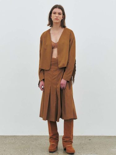 Faux Suede Pleats (Tan) - MAISONMARAIS - Modalova