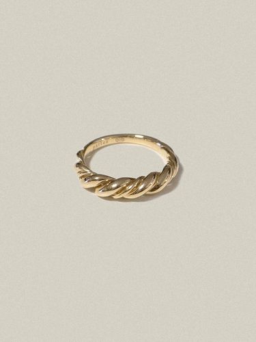 Irregular Twist Ring_Gold - partez - Modalova