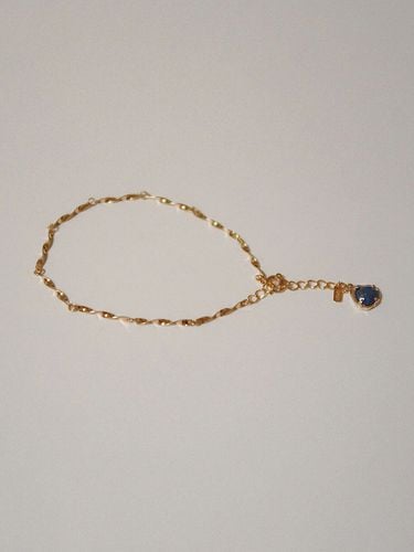 Lapis Lazuli Twist Chain Bracelet - partez - Modalova