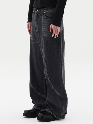 Wave Drop Denim Pants [Black] - DNSR - Modalova