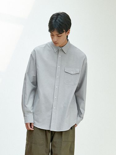 Overfit Oxford Snap Shirt_3 Colors - MINIMAL PROJECT - Modalova